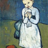 Picasso-kind met duif