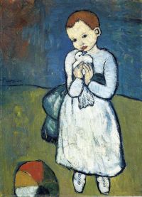 Picasso Child With Dove canvas print