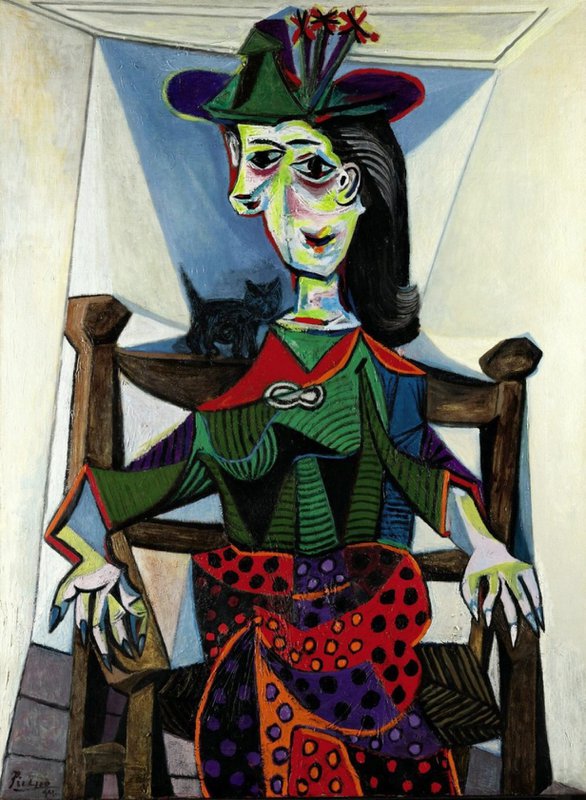 Picasso Dora Maar With Cat canvas print