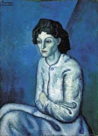 Picasso Frau mit verschränkten Armen