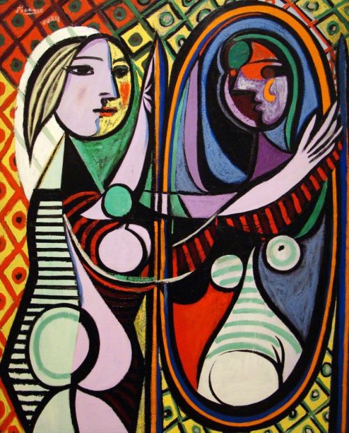 Picasso Girl Before A Mirror canvas print