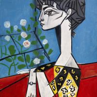 Picasso Madame Z - Jacqueline con flores - 1954