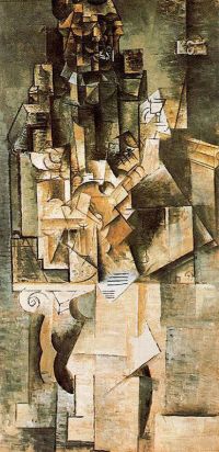 Picasso Mann mit einer Gitarre