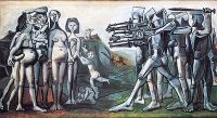Picasso Massacre In Korea canvas print