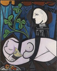 Picasso Nu Vert Feuilles Et Buste