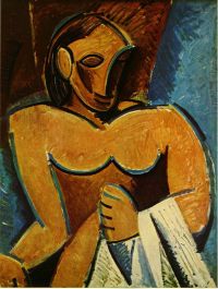 Picasso nackt mit Handtuch