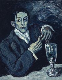 Picasso Portrait Of Angel Fernandez De Soto The Absinthe Drinker canvas print