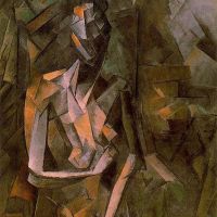 Picasso zittend vrouwelijk naakt