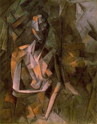 Picasso seduto nudo femminile