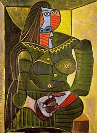 Picasso Woman In Green canvas print