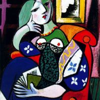 Picasso Mujer Con Libro