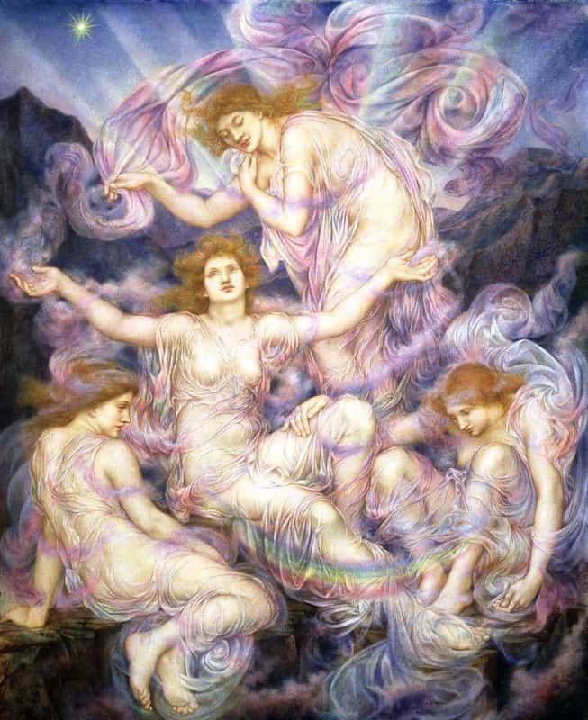 Pickering De Morgan Evelyn Daughters Of The Mist canvas print