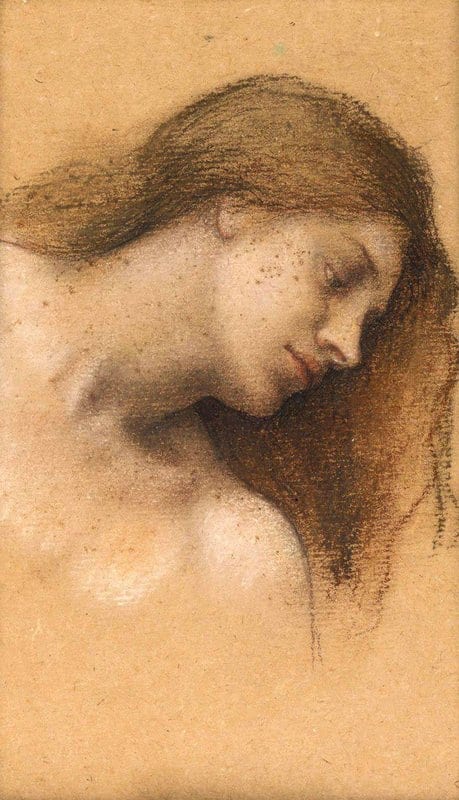 Pickering De Morgan Evelyn Study For Moonbeams Dipping Into The Ocean Ca. 1900 canvas print