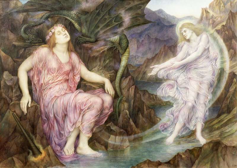 Pickering De Morgan Evelyn The Passing Of The Soul At Death Ca. 1917 18 canvas print