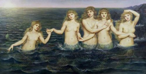Pickering De Morgan Evelyn The Sea Maidens 1886 canvas print