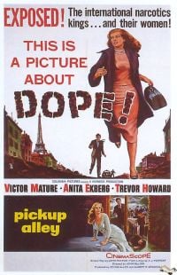 Stampa su tela del poster del film Pickup Alley 1957