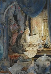 Pieck Anton An Illustration For The Arabian Nights The 27st Night The Story Of The Jewish Doctor canvas print