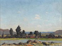 Pierneef Jacob Hendrik Settlement In The Free State 1924 canvas print