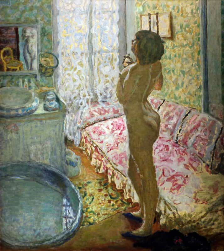 Tableaux sur toile, reproduction de Pierre Bonnard Nude Against The Light - 1908