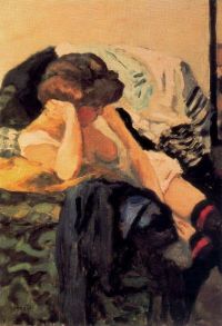 Pierre Bonnard Die roten Strumpfbänder 1903-04