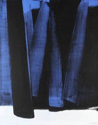 Pierre Soulages Dipinto 102 X 81 Cm 4. Maggio 1981