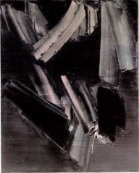 Pierre Soulages Gemälde 162 x 130 cm 17. Juli 1959 Leinwanddruck