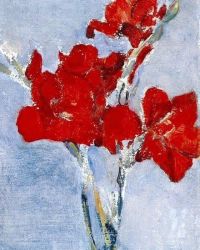 Piet Mondrian Gladiolos rojos 1906