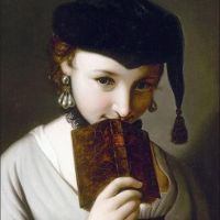 بيترو أنطونيو روتاري فتاة صغيرة مع الكتاب C. 1750