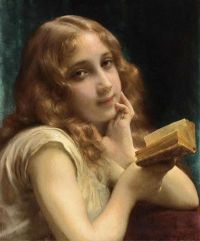 Piot Adolphe A Little Girl Reading