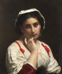 Piot Adolphe Portait Of Lady 1870 canvas print