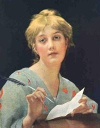 Piot Adolphe The Letter