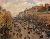 Pissarro Boulevard Montmartre Sunny Afternoon canvas print