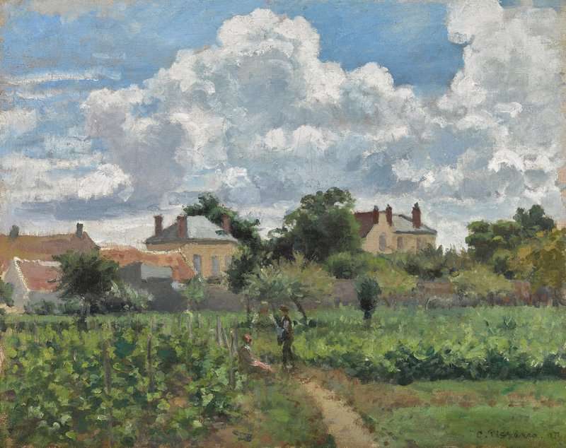 Pissarro Camille L Allee Des Vignes A Pontoise Ca. 1872 canvas print