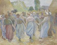 Pissarro Camille La Ronde 1892 canvas print