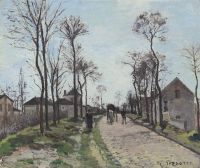 Pissarro Camille La Route De Saint Germain Louveciennes Ca. 1870 canvas print