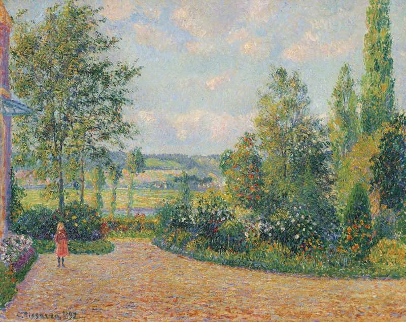 Pissarro Camille Le Jardin D Octave Mirbeau La Terrasse Les Damps 1892 canvas print