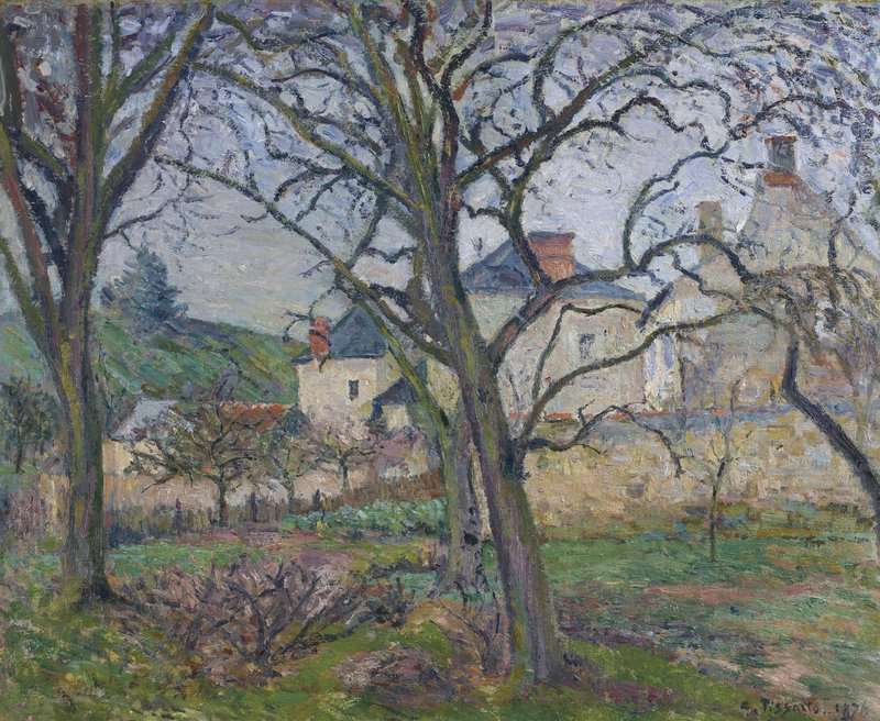 Pissarro Camille Le Jardin De Maubuisson Vu Vers La Cote Saint Denis Pontoise 1876 canvas print
