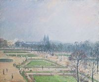Pissarro Camille Le Jardin Des Tuileries Brume 1900 canvas print