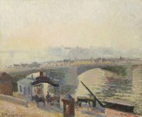 Pissarro Camille Le Pont Boieldieu A Rouen Effet De Brume 1896