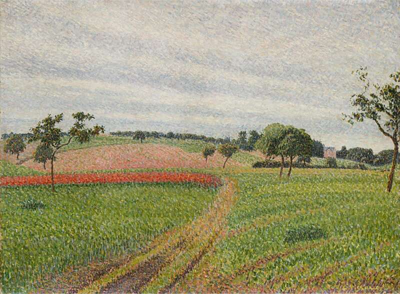Pissarro Camille Les Coteaux De Thierceville Temps Gris 1888 canvas print