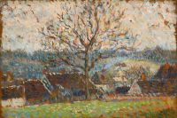 Pissarro Camille Paysage Avec Maisons Environs D Eragny 1888