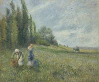 Pissarro Camille Paysannes Dans Les Champs Pontoise 1880 canvas print