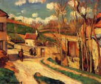 Pissarro Crossroad At Hermitage Pontoise canvas print