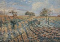 Pissarro Ground Frost canvas print