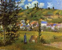 Pissarro Landscape At Chaponval canvas print