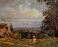 Pissarro Landscape بالقرب من Louveciennes