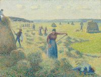 Pissarro The Hay Harvest Eragny canvas print