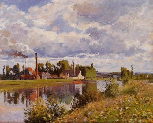 Pissarro The River Oise Near Pontoise canvas print