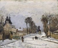Pissarro El camino a Versalles en Louveciennes