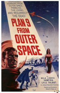 Plan 9 From Outer Space 1958 Movie Poster canvas print